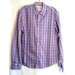 Frank & Eileen Finbar Blue Pink Plaid Button Down Long Sleeve Shirt Size XS NWOT